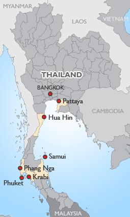 Thailand map